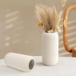 White Ceramic Vase for Flowers - Image 5