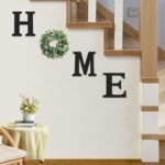 Wood Home Sign with Artificial Eucalyptus Wreath for O - Image 6