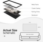 Large Framed Modern Abstract Vertical Wall Art for Living Room - Image 2