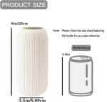 White Ceramic Vase for Flowers - Image 3