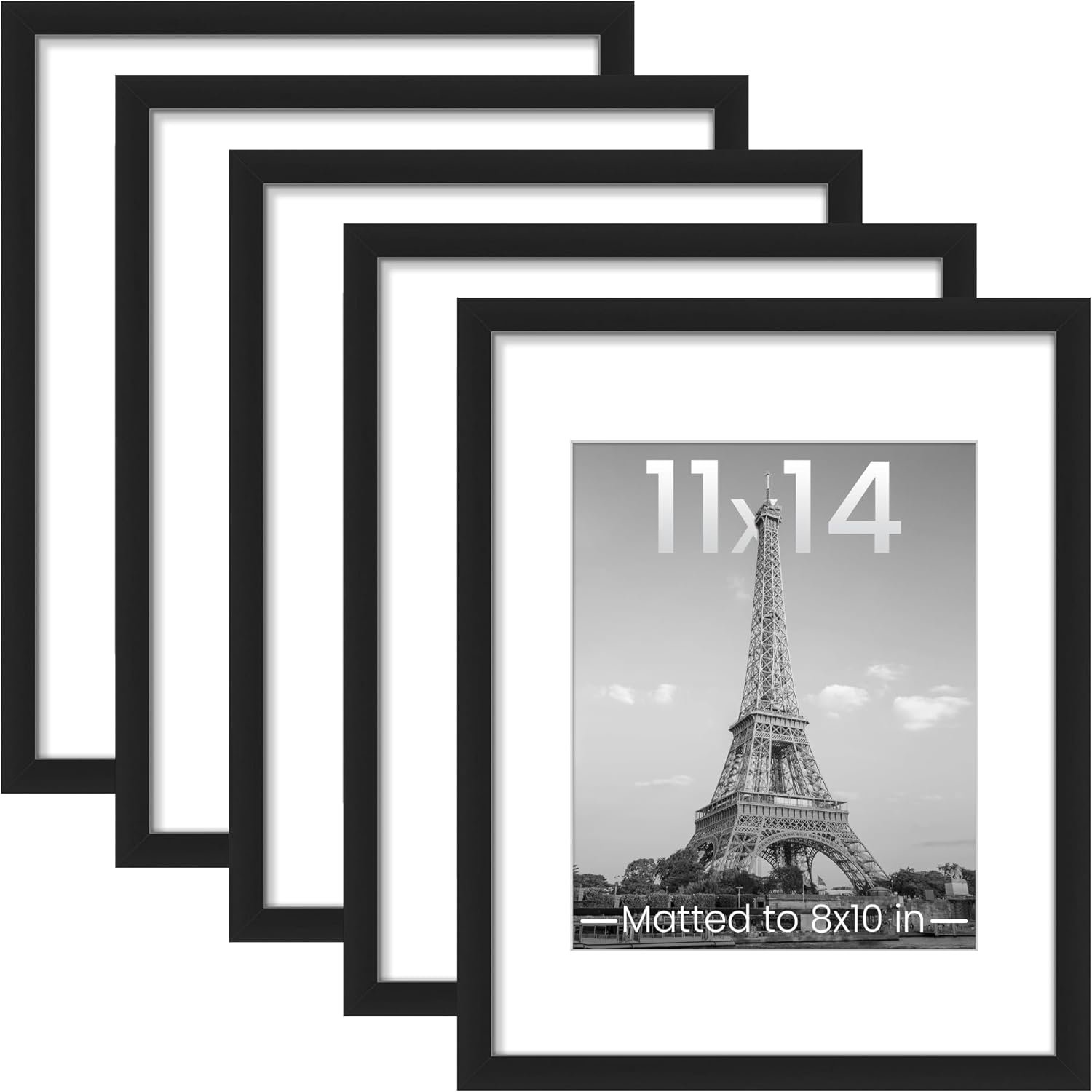 71L9UTtaKAL._AC_SL1500_ upsimples 11x14 Picture Frame Set of 5 - Image 1