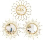 3 Pack Metal Mirrors for Wall