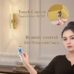 camuucci Battery Operated Gold Wall Sconces - Image 3