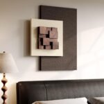 3D Wood Textured Large Neutral Abstract Wall Art - Image 4