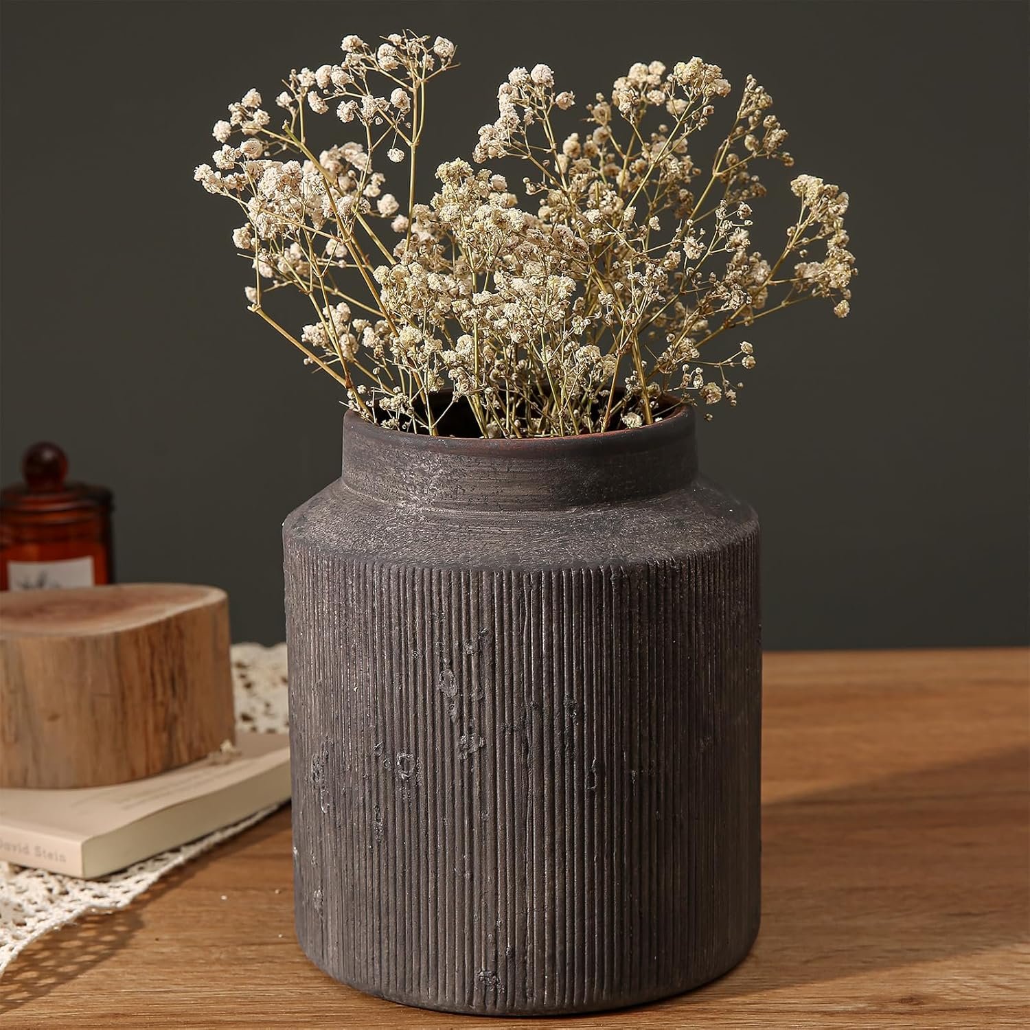 81qdVPm8RyL._AC_SL1500_ Rustic Vases for Home Decor - Image 1